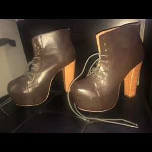 Brown booties